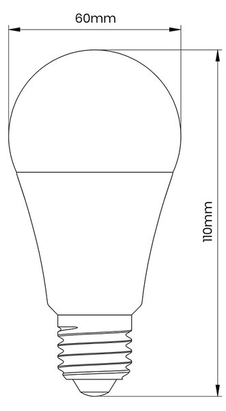LED žiarovka E27 teplá 3000k 9w 820 lm senzor súmraku