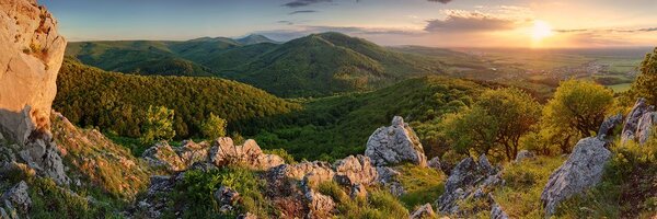 Obraz príroda zaliata slnkom