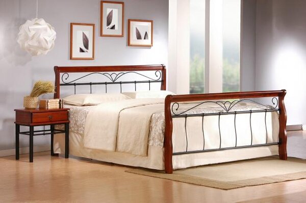HALMAR, VERONICA posteľ 180x200, dekor antická čerešňa