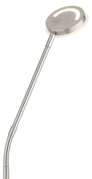 Globo 58504SN LED stojacia lampa SILVIO | 6.5W integrovaný LED zdroj | 350lm | 2700/3350/4000K | vypínač