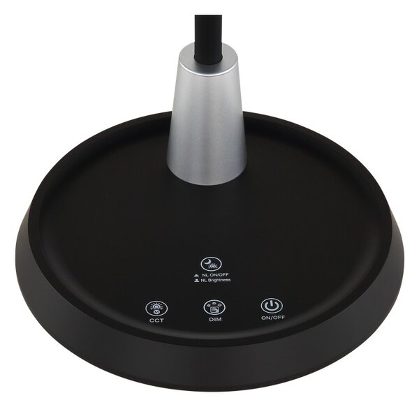 Globo 58496S LED stolná lampička KIRK | 12W integrovaný LED zdroj | 560lm | 3000/4500/6500K | vypínač