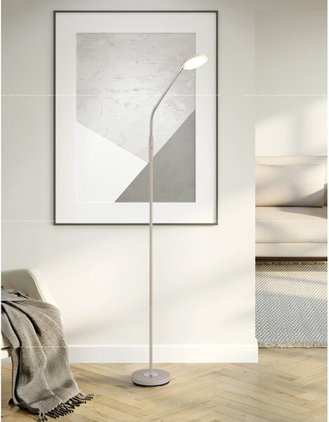 Globo 58504SSA LED stojacia lampa SILVIO | 6.5W integrovaný LED zdroj | 350lm | 2700/3350/4000K | vypínač