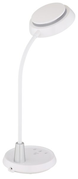 Globo 58496W LED stolná lampička KIRK | 12W integrovaný LED zdroj | 650lm | 3000/4000/6000K | vypínač