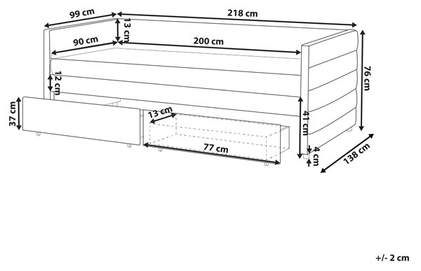 Posteľ mätová zelená zamatové čalúnenie jednolôžko 90 x 200 cm lamelový rošt zásuvky úložný priestor moderný štýl
