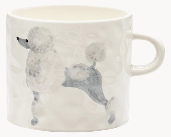Ručne maľovaný hrnček Poodle