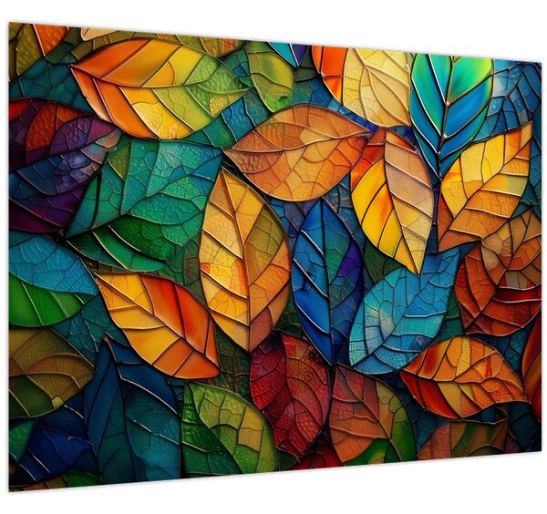 Obraz - Mozaika z listov (70x50 cm)