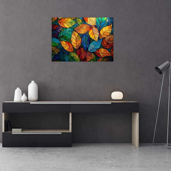 Obraz - Mozaika z listov (70x50 cm)