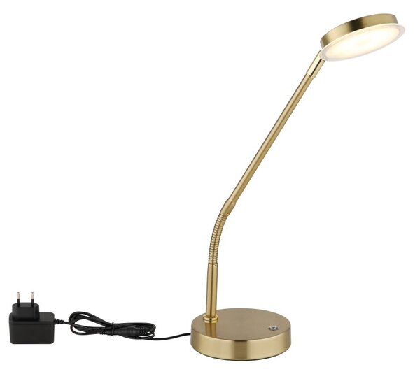 Globo 58504TM LED stolná lampička SILVIO | 6.5W integrovaný LED zdroj | 350lm | 2700/3350/4000K | vypínač