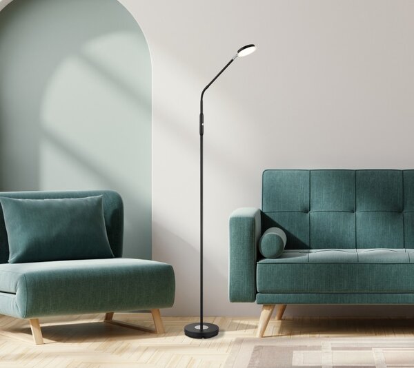 Globo 58504SS LED stojacia lampa SILVIO | 6.5W integrovaný LED zdroj | 350lm | 2700/3350/4000K | vypínač