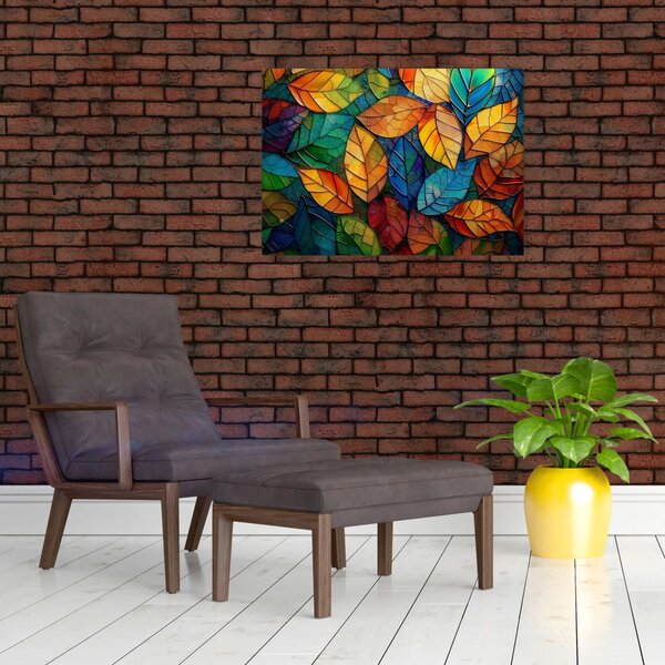 Obraz - Mozaika z listov (70x50 cm)