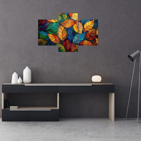Obraz - Mozaika z listov (90x60 cm)