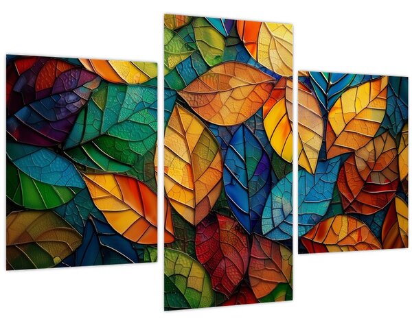 Obraz - Mozaika z listov (90x60 cm)
