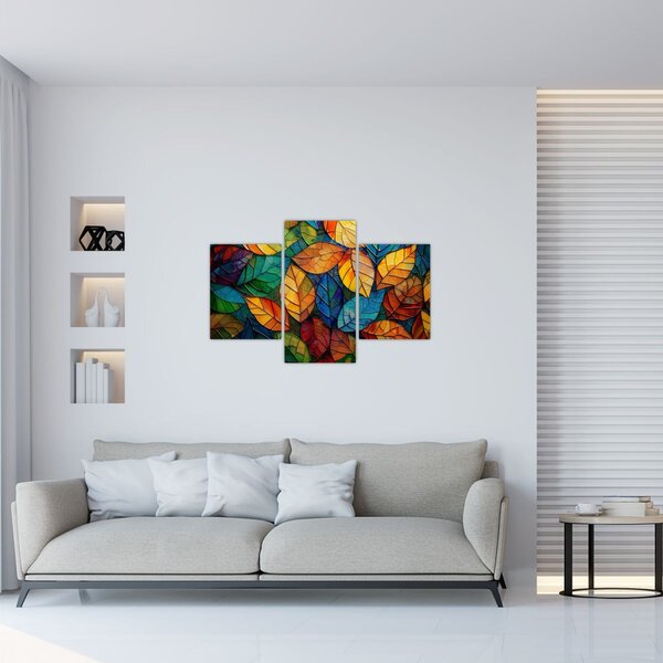 Obraz - Mozaika z listov (90x60 cm)