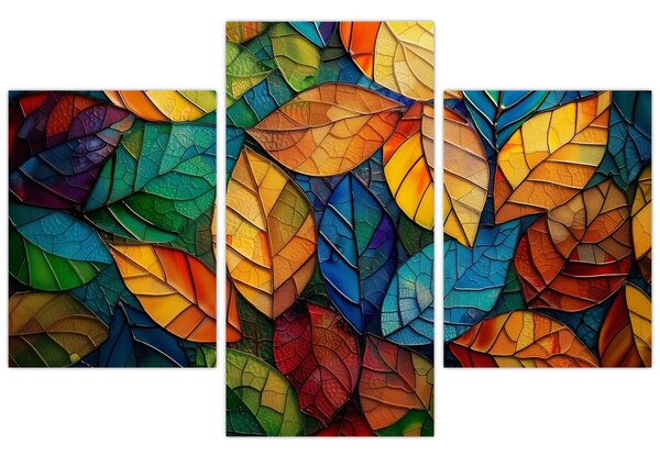 Obraz - Mozaika z listov (90x60 cm)
