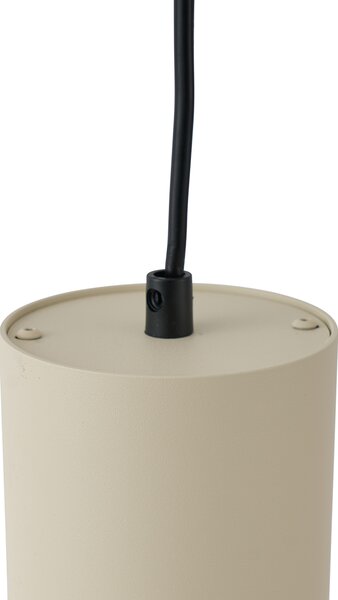 Moderné závesné svietidlo béžové s čiernou farbou pre koľajnicový systém 1-fázový GU10 70mm - Iconic Holt