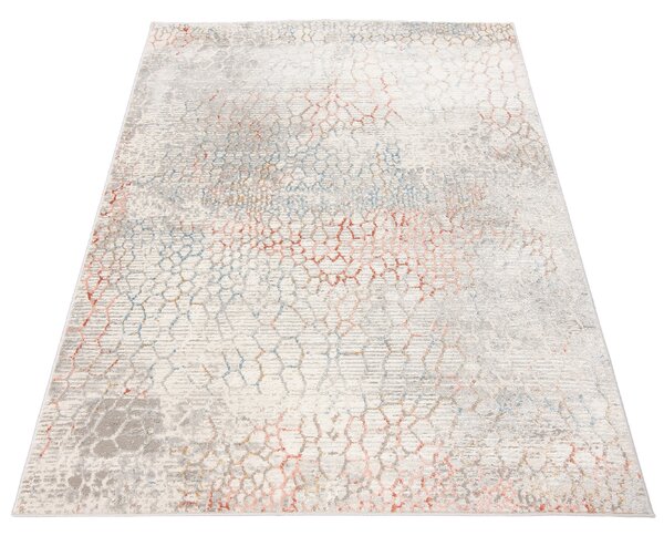 TA Koberec G513C WHITE/SALMON PORTLAND HIK Biely Obdĺžnikový Rozmer: 80x150 cm