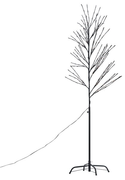 Vianočný stromček čierny 200 cm vrátane LED IP44 - Vixen