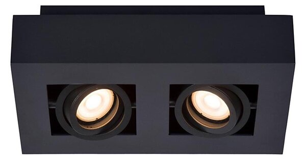 Lucide 09119/11/30 - LED Bodové svietidlo XIRAX 2xGU10/5W/230V čierna