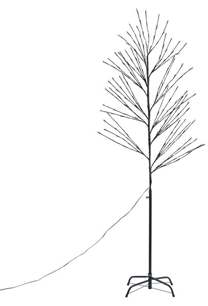 Vianočný stromček čierny 200 cm vrátane LED IP44 - Vixen