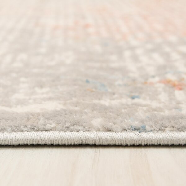 TA Koberec G513C WHITE/SALMON PORTLAND HIK Biely Obdĺžnikový Rozmer: 80x150 cm