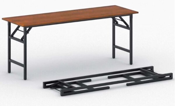 Konferenčný stôl FAST READY, 170x50 cm, čierna podnož, čerešňa
