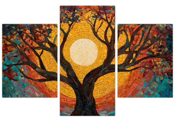 Obraz - Slnko v korune stromu života (90x60 cm)