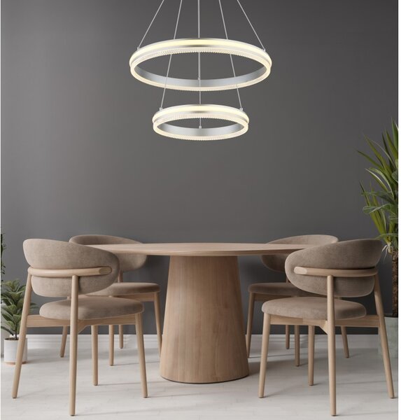 Globo 67377-60H LED závesné stropné svietidlo FRANCINE | 60W integrovaný LED zdroj | 5780lm | 2700-6000K