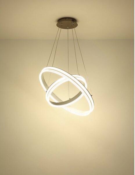 Globo 67377-60H LED závesné stropné svietidlo FRANCINE | 60W integrovaný LED zdroj | 5780lm | 2700-6000K