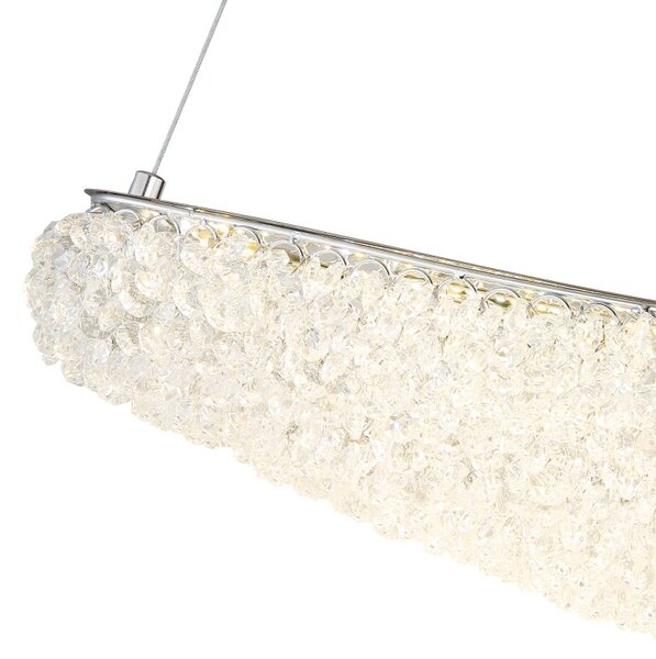 Globo 68524-40 LED závesné stropné svietidlo KRISTALLA | 40W integrovaný LED zdroj | 3400lm | 2700-6000K