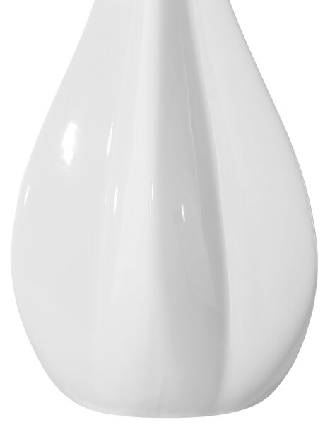 Stolná lampa svetlobéžová porcelán umelý hodváb okrúhle bubnové tienidlo 60 cm moderný glamour štýl obývačka spálňa