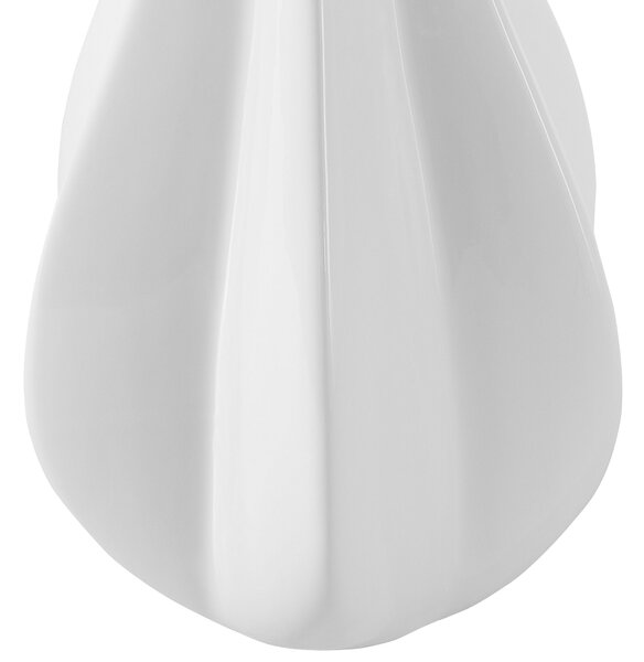 Stolná lampa svetlobéžová porcelán umelý hodváb okrúhle bubnové tienidlo 60 cm moderný glamour štýl obývačka spálňa