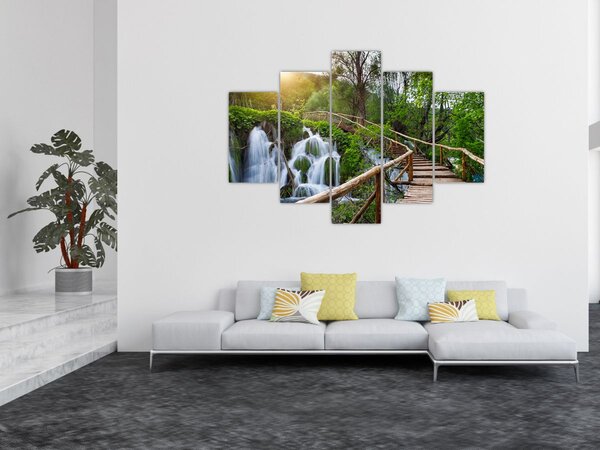 Obraz - Plitvické jazerá (150x105 cm)