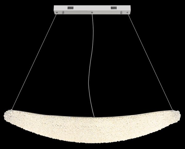 Globo 68524-40 LED závesné stropné svietidlo KRISTALLA | 40W integrovaný LED zdroj | 3400lm | 2700-6000K