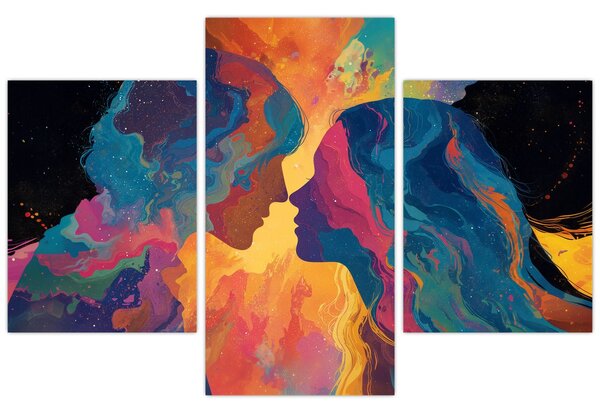 Obraz - Vesmírna láska (90x60 cm)