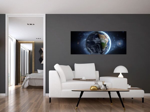 Obraz - Pohľad z Vesmíru (120x50 cm)