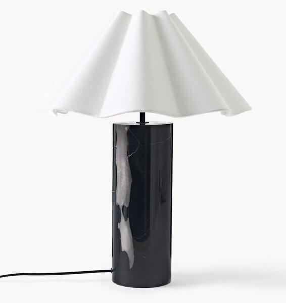Veľká stolová lampa's mramorovým podstavcom Arya