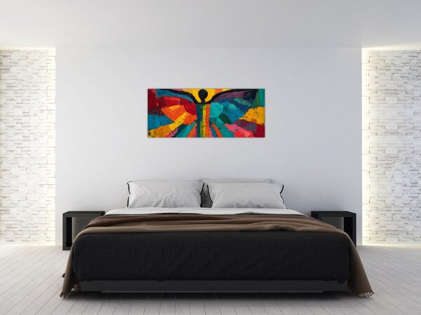 Obraz - Maľovaný anjel (120x50 cm)
