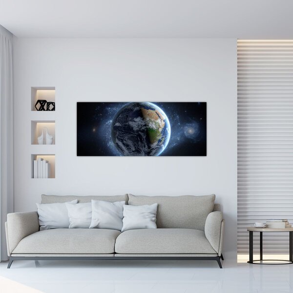 Obraz - Pohľad z Vesmíru (120x50 cm)