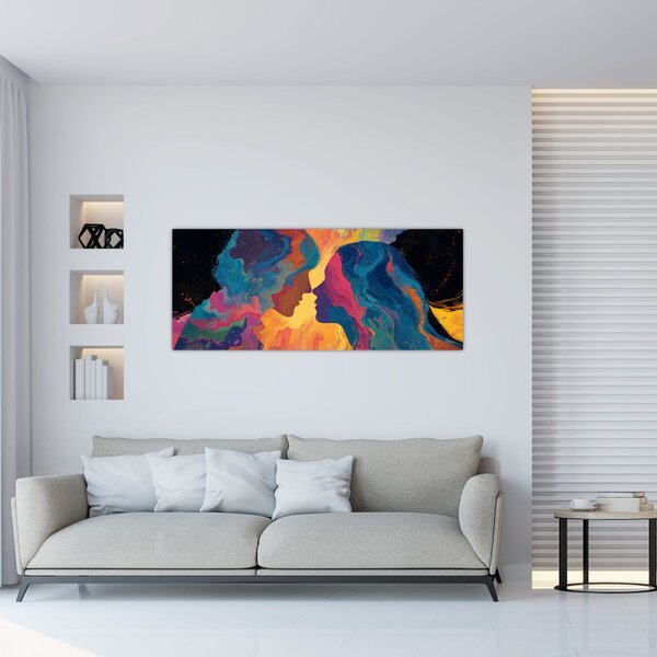 Obraz - Vesmírna láska (120x50 cm)