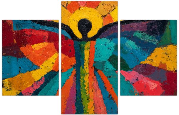 Obraz - Maľovaný anjel (90x60 cm)
