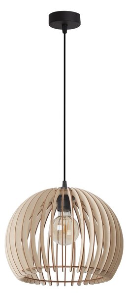Závesné svietidlo Timber 6, 1x drevené tienidlo, (fi 32 cm)
