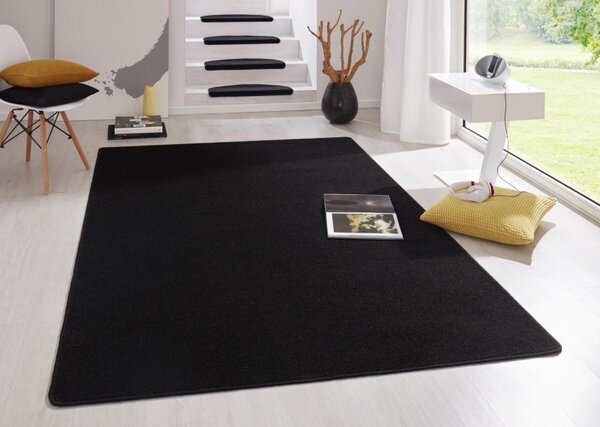 Hanse Home, Kusový koberec Fancy 103004 Schwarz - čierny, 80x200, čierna, obývacia izba
