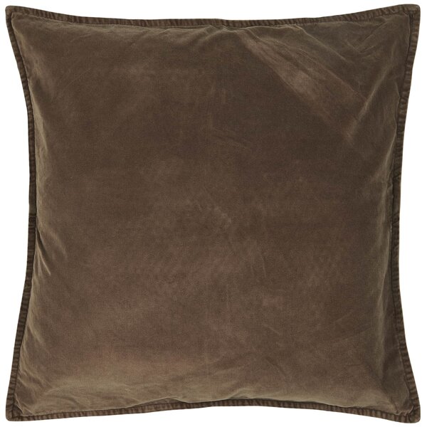 Zamatový poťah na vankúš Chocolate 52 × 52 cm