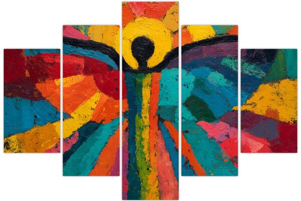 Obraz - Maľovaný anjel (150x105 cm)