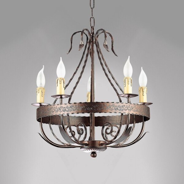 Luster na reťazi LOARA 10xE14/60W/230V