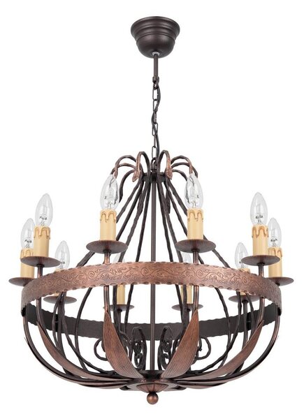 Luster na reťazi LOARA 10xE14/60W/230V