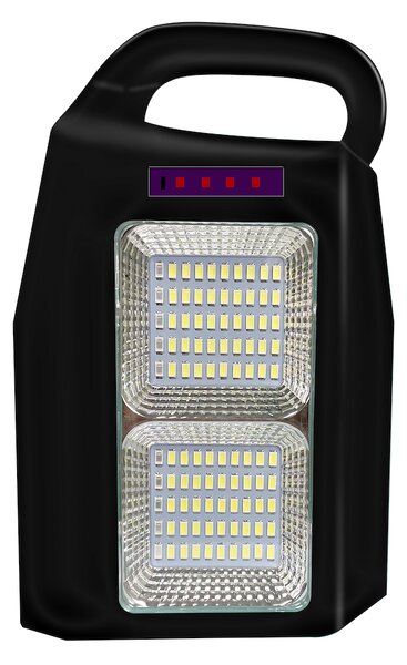 Multifunkčná solárna LED lampa s reproduktorom a powerbankou Kemp