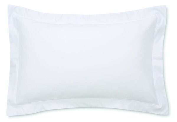 Biela obliečka na vankúš z bavlneného saténu Bianca Luxury, 50 x 75 cm