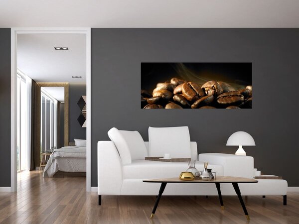 Obraz - Kávové zrná (120x50 cm)
