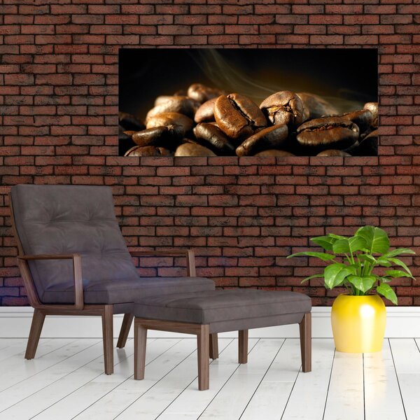 Obraz - Kávové zrná (120x50 cm)